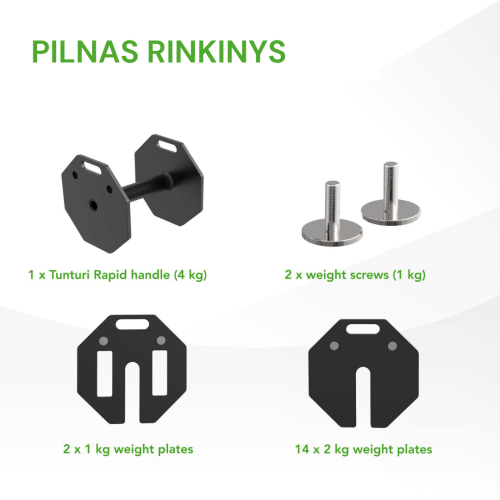 Reguleeritav hantel Tunturi Rapid Adjustable Dumbbell 36 kg