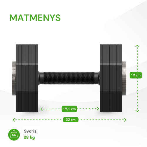Reguleeritav hantel Tunturi Rapid Adjustable Dumbbell 28 kg