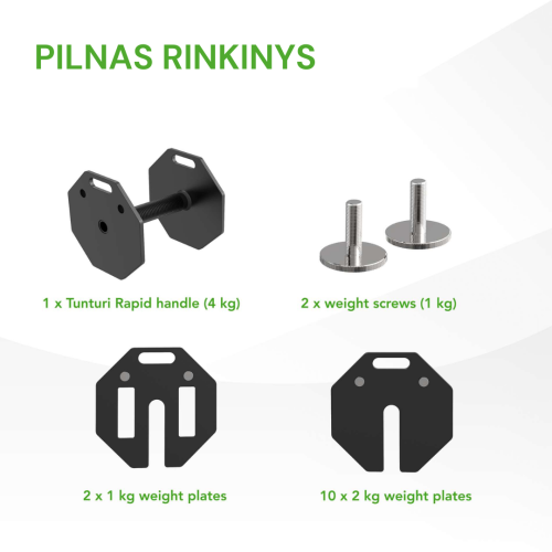 Reguleeritav hantel Tunturi Rapid Adjustable Dumbbell 28 kg