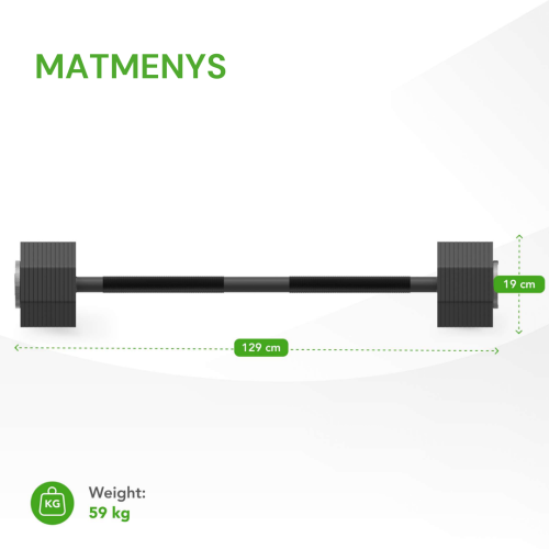 Reguleeritav kang raskustega Tunturi Rapid Adjustable Barbell 59 kg