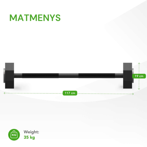 Reguleeritav kang raskustega Tunturi Rapid Adjustable Barbell 35 kg