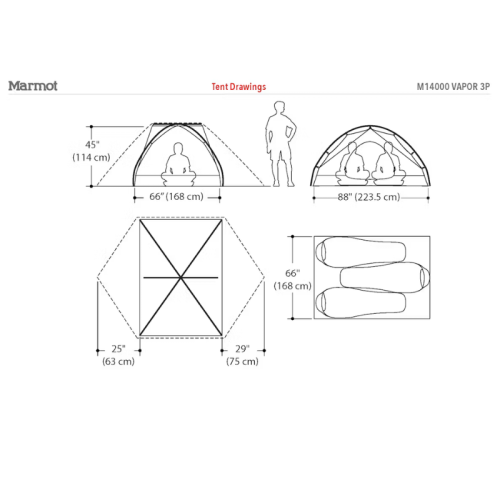 Marmot Vapor 3P kolmekohaline telk