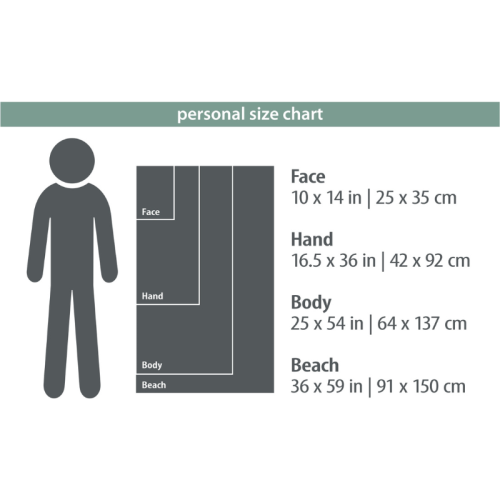 Rätik PackTowl isikliku keha jaoks, kõrbeõhk