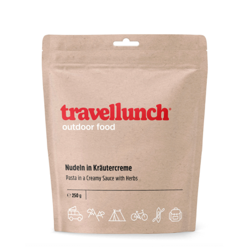 Nr. 57 Toit reisidele Travellunch pasta koorekastmes ja köögiviljadega 250 g.