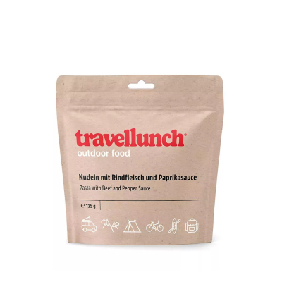 Nr.19 Toit matkadeks Travellunch veiseliha pastaga ja paprikaga 125 g.