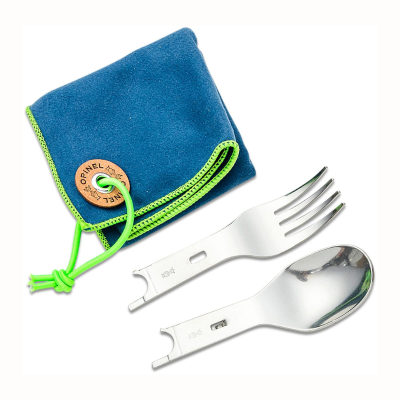 Lusika ja kahvliga lisaseadmed Opinel Picnic Plus'i noale