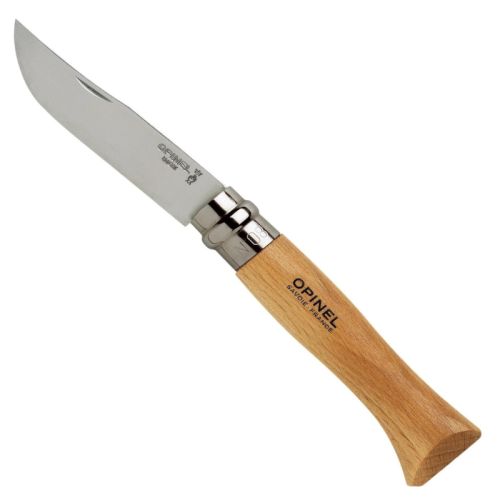 Taskunuga nuga koos Opinel Stainless nr 8 Buk puukäepidemega