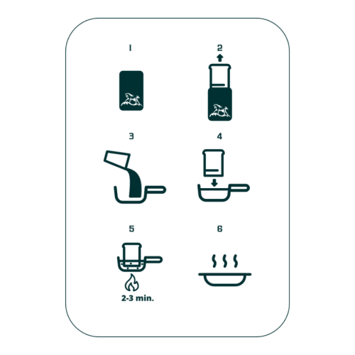 Nr.103 MustangFeast kanafilee läätsede ja brownie koogiga, ideaalne reisitoit