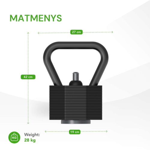 Tunturi Kiire reguleeritav sangpomm Tunturi Rapid Adjustable Kettlebell Handle 28 kg