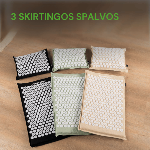 Joogamatt TUNTURI ACUPRESSURE MAT AND PILLOW BEIGE