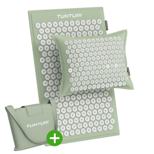 Joogamatt TUNTURI ACUPRESSURE MAT AND PILLOW BLACK