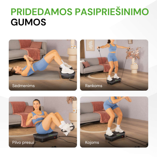 Vibratsiooniplatvorm Tunturi Cardio Fit V30 Vibration Plate