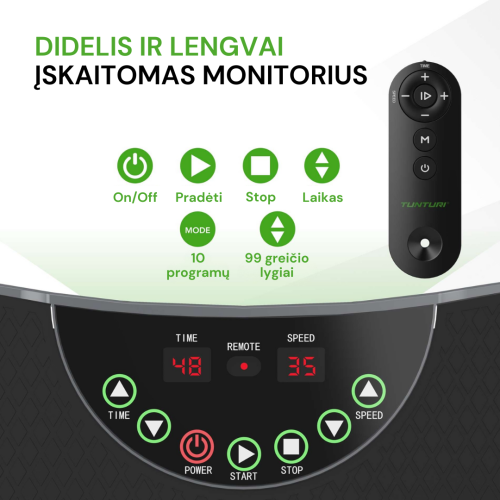 Vibratsiooniplatvorm Tunturi Cardio Fit V30 Vibration Plate