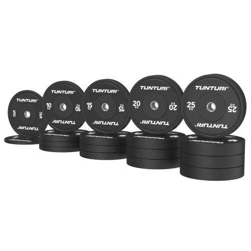 Raskusketaste komplekt TUNTURI Platinum Bumper Plate Black, 290kg