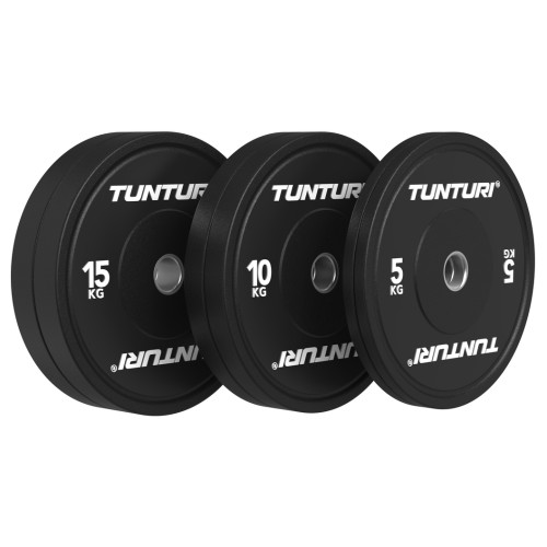 Raskusketaste komplekt TUNTURI Platinum Bumper Plate Black, 60kg