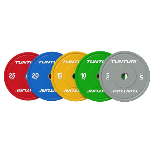 Raskuskettad TUNTURI Platinum Bumper Plate Colour (5-25kg)