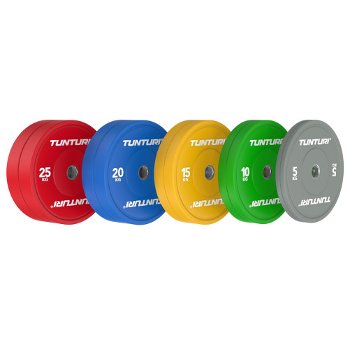 Raskusketaste komplekt TUNTURI Platinum Bumper Plate Colour, 150kg