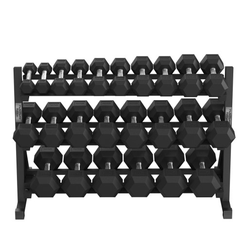 Hantlite hoidja TUNTURI Platinum Hex Rubber Dumbbell Rack