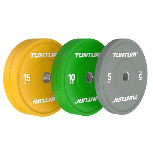 Raskusketaste komplekt TUNTURI Platinum Bumper Plate Colour, 60kg