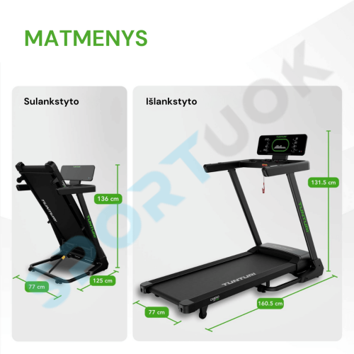 Jooksulint TUNTURI Cardio Fit T50 Treadmill + App