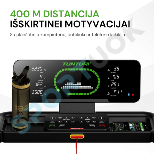 Jooksulint TUNTURI Cardio Fit T50 Treadmill + App