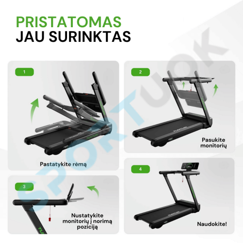 Jooksulint TUNTURI Cardio Fit T60 Treadmill + App