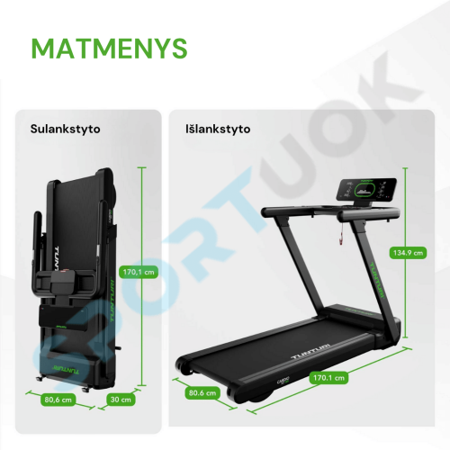 Jooksulint TUNTURI Cardio Fit T60 Treadmill + App