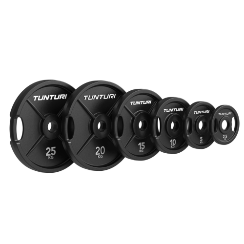 Olümpia raskuskettad malmist TUNTURI Platinum 2,5–25 kg