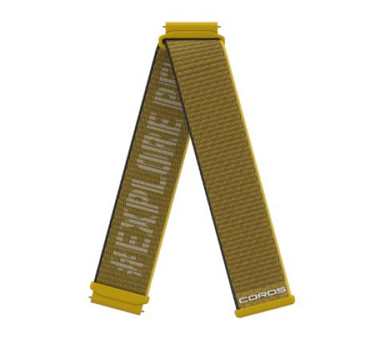 COROS nailon belt, APEX 2 Pro / APEX Pro / APEX 46 mm, 22 mm, Yellow