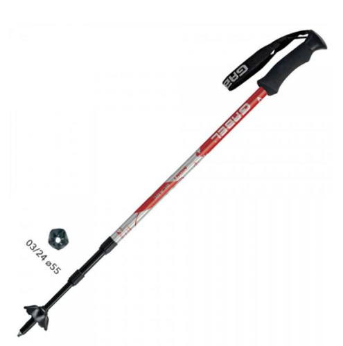 Gabel Mont Blanc Lite teleskooptrekilahvad, 64-143 cm, punased