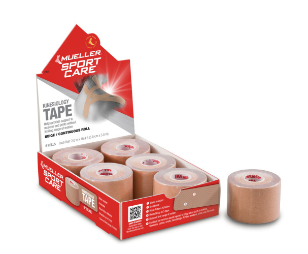 Mueller® kinesioloogiline teip, kehaniidiga, 5cm x 5m