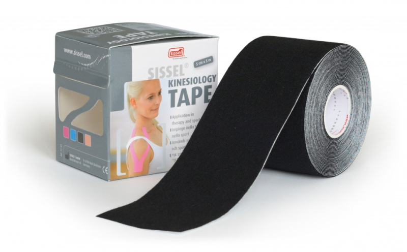 SISSEL® kinesioloogilise teipi rull, 5 cm x 5 m, must