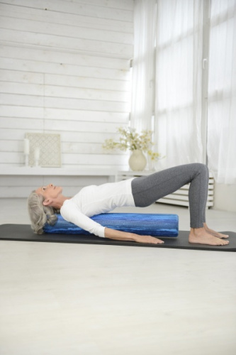 SISSEL® Pilates Roller Pro Soft volas, 90 cm, sinine