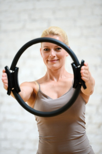 SISSEL® Pilates sõlg, 38 cm, must