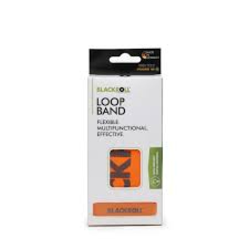 Must Blackroll® elastilkummist vastupanurõngas, oranž