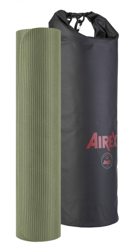 Airex exercise mat Heritage 1900x600 mm, 8 mm, oliivi värviga, veekindla kotiga