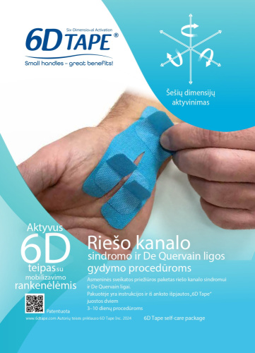 6D seelikud käsivarrekanali sündroomi jaoks, 6 tk, koos kasutusjuhendiga
