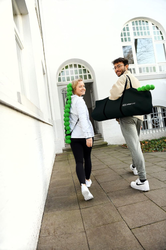 SISSEL® kotkas Spinefitter treeningseadmetele, must