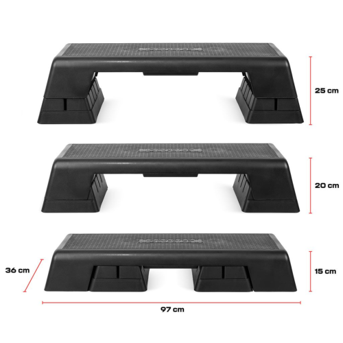 Aeroobika astmelaud Gymstick Pro Step (black / juoda)