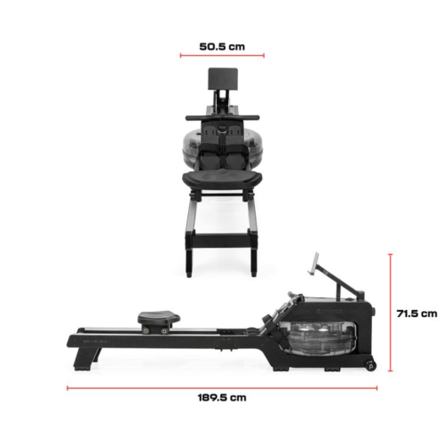 Sõudeergomeeter Gymstick GRW Fusion Rower Black Charcoal