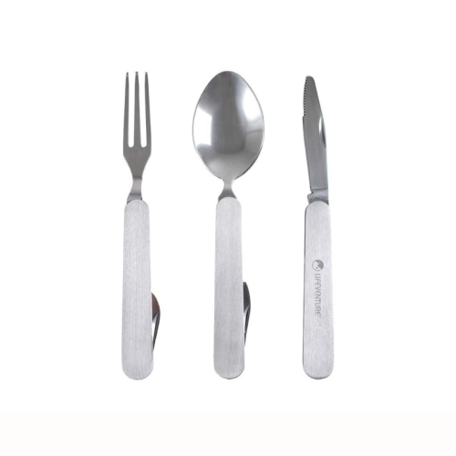 Elustiilireiside lusika-kahvli-nuga komplekt Lifeventure Folding Cutlery Set