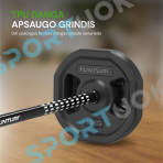 Tunturi Pro Aerobic Pump Set Plates, 2 x 10 kg, Set, TPU + Free Tunturi Training App