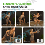 Tunturi Pro Aerobic Pump Set Plates, 2 x 10 kg, Set, TPU + Free Tunturi Training App