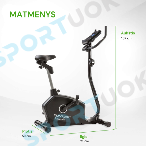 Treeningratas Tunturi FitCycle 40i Ergometer Exercise Bike + Premium TUNTURI Routes