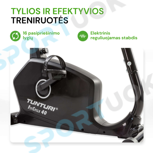 Treeningratas Tunturi FitCycle 40i Ergometer Exercise Bike + Premium TUNTURI Routes