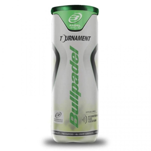 Padeli pallid CAN OF 3 BULLPADEL TOURNAMENT PRO PADEL BALLS