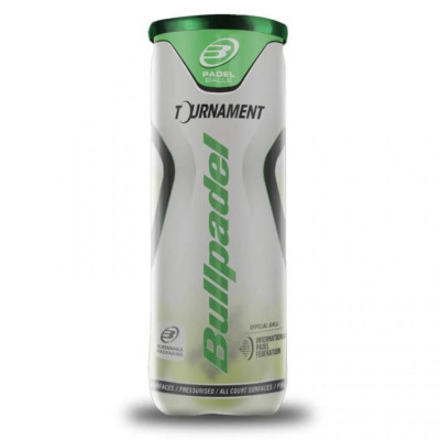 Padeli pallid CAN OF 3 BULLPADEL TOURNAMENT PRO PADEL BALLS