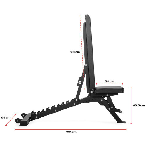 Treeningpink GYMSTICK FID BENCH PRO