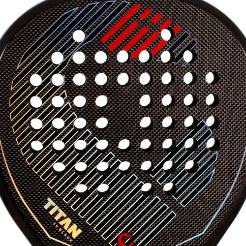 Padelireket VIBOR-A TITAN 3K BLACK RACKET PADEL