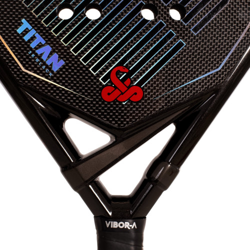 Padelireket VIBOR-A TITAN 3K BLACK RACKET PADEL